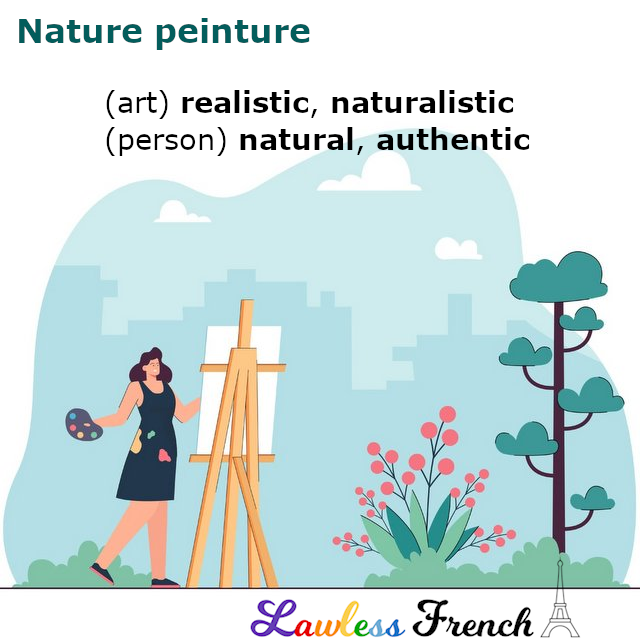 Elle est nature peinture