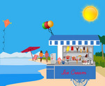 Beach kiosk